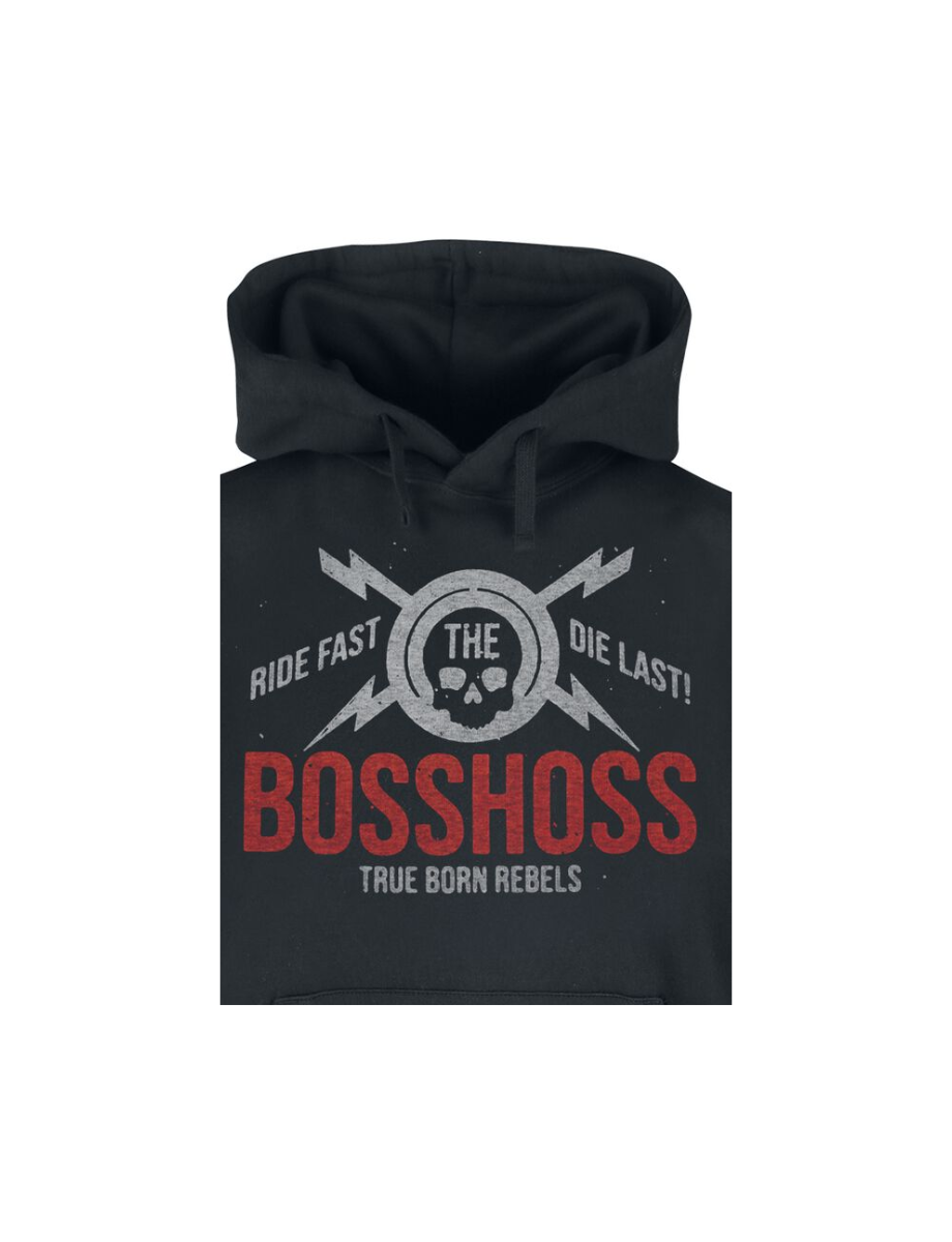 The BossHoss True Born Rebels Hoodie Unisex Kapuzenpullover schwarz