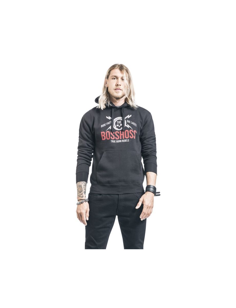 The BossHoss True Born Rebels Hoodie Unisex Kapuzenpullover schwarz